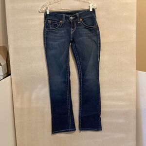 true religion jeans women size 26 blue hi-rise boot WAK2317A98